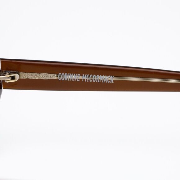 Corinne McCormack Women Sydney Square Ombre Brown +1.00 Reading Glasses (pre-own - Picture 5 of 7